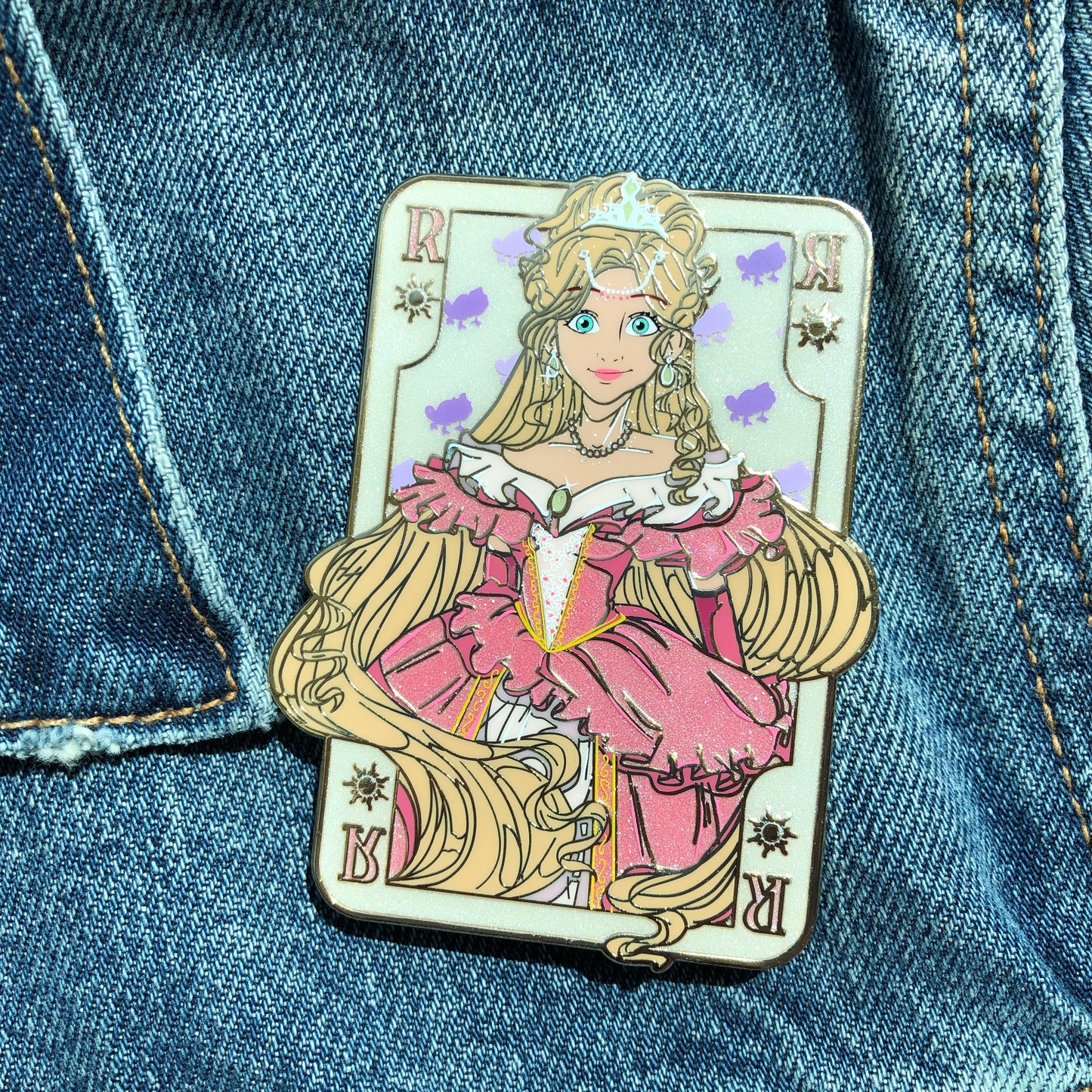 Queen of Hearts Blondie Enamel Pin